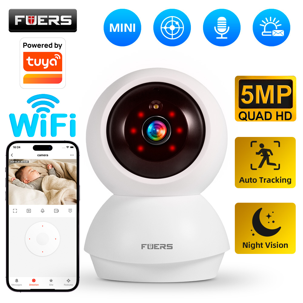 Eufy Camera E220 - Fuers 5MP WiFi-camera werkt met Tuya